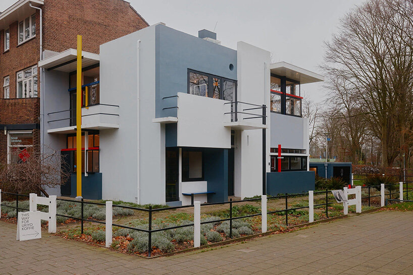 Шаг в икону De Stijl, хотя изображения Дэвида Альтрата в доме Rietveld Schröder