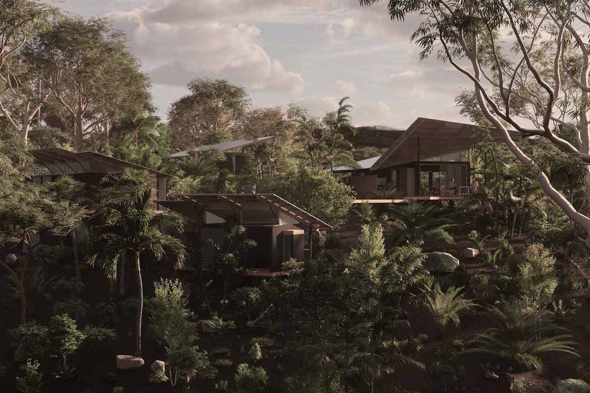 Hiker Huts Connect Design с страной в Дорриго