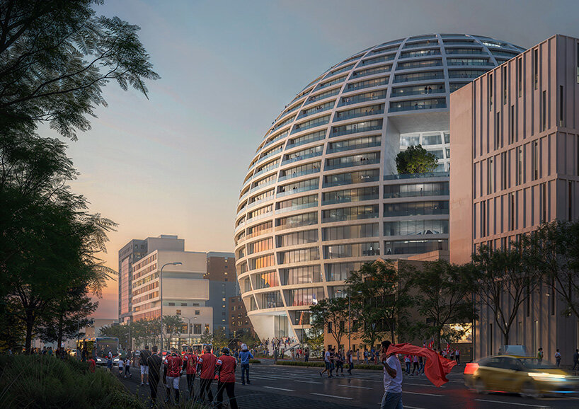 Большой бальный зал mvrdv в Тиране