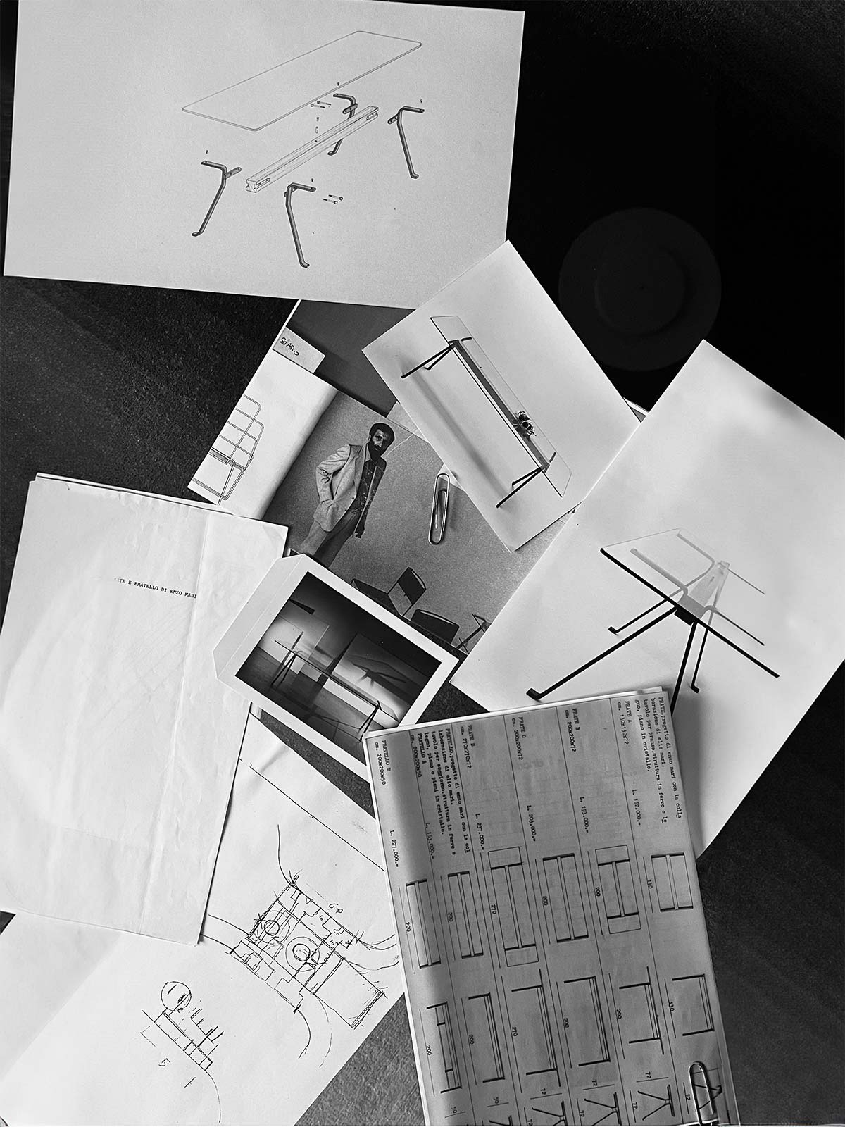 Скицци ди Энцо Мари, 1974 год.
